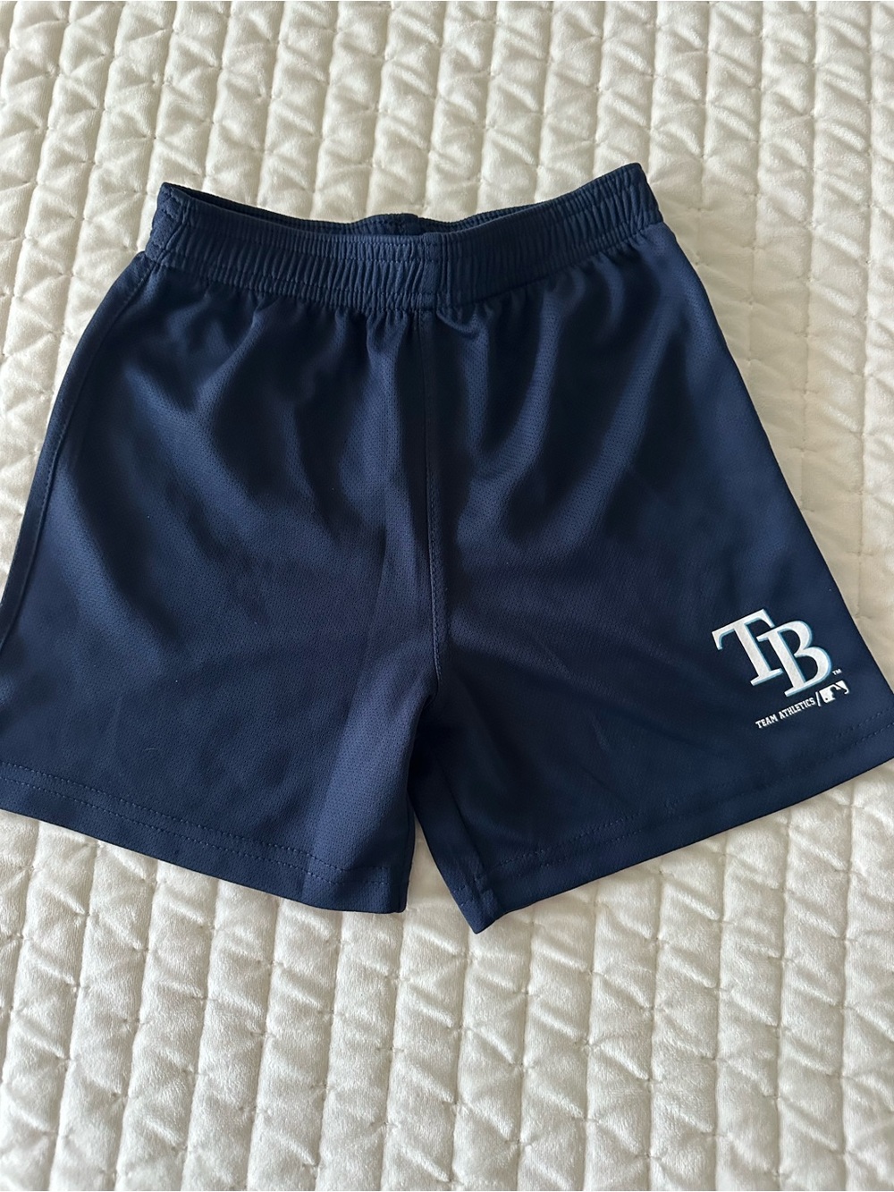 Kids Tampa Bay Rays Athletic Shorts with Elastic Waistband